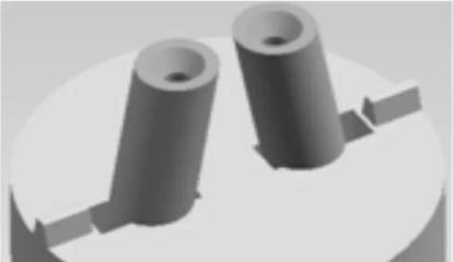 雙斜孔異形硬質(zhì)合金產(chǎn)品直接壓制成型模具的設計